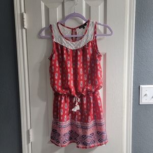 My Michelle Girls Red, White, and Blue Romper Size XL